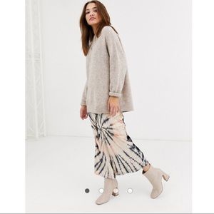 Free people serious swagger velvet skirt